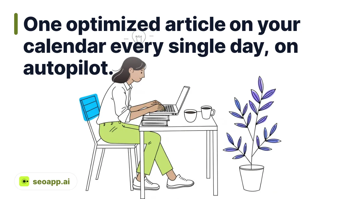 One optimized article on your calendar every single day, on autopilot.