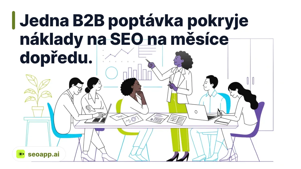 Jedna B2B poptávka pokryje náklady na SEO na měsíce dopředu. - seo obsah pro b2b firmy