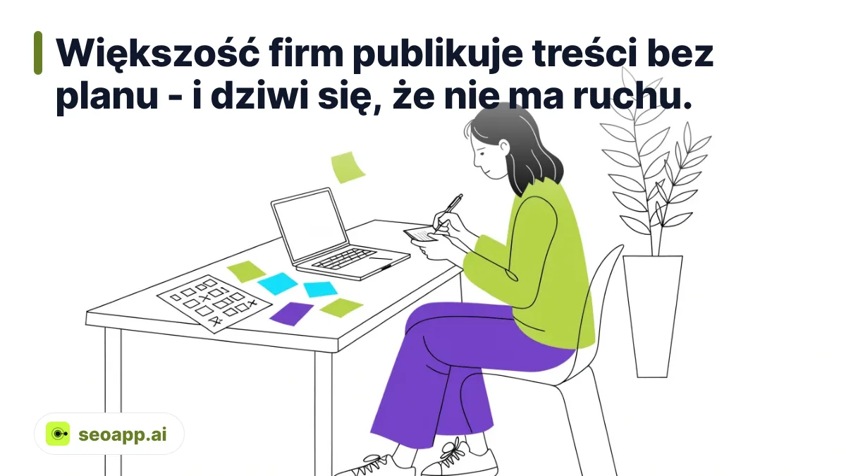 Większość firm publikuje treści bez planu - i dziwi się, że nie ma ruchu. - strategia treści SEO