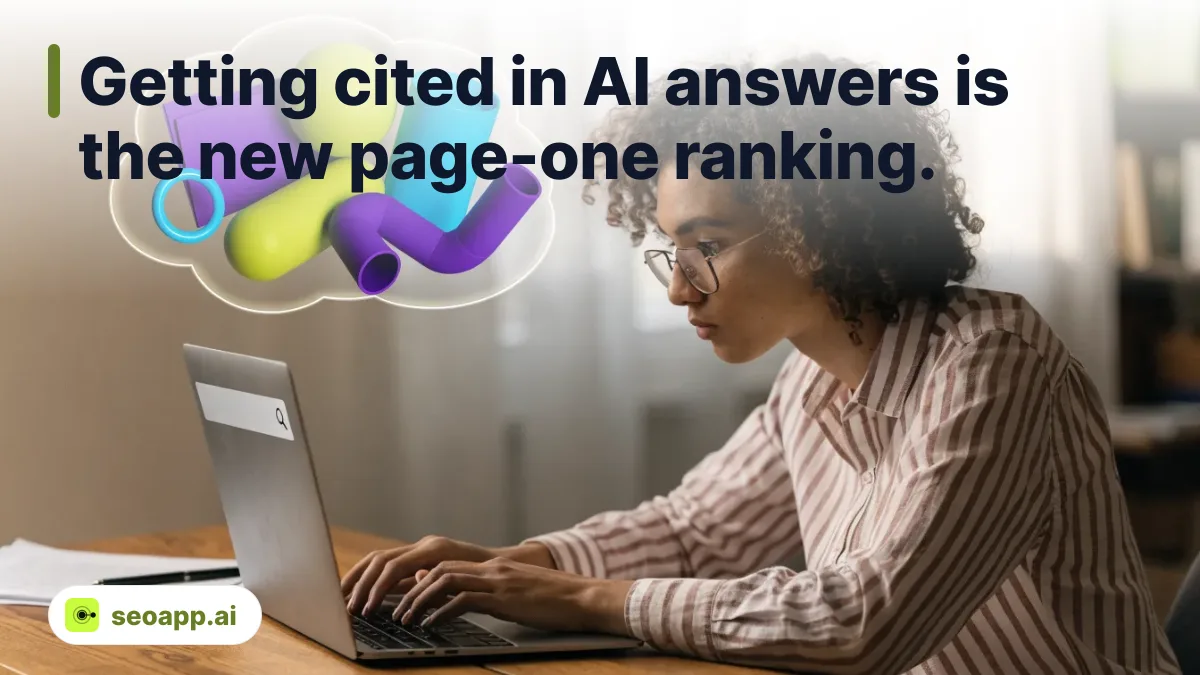 Getting cited in AI answers is the new page-one ranking. - SEO visibility in AI models